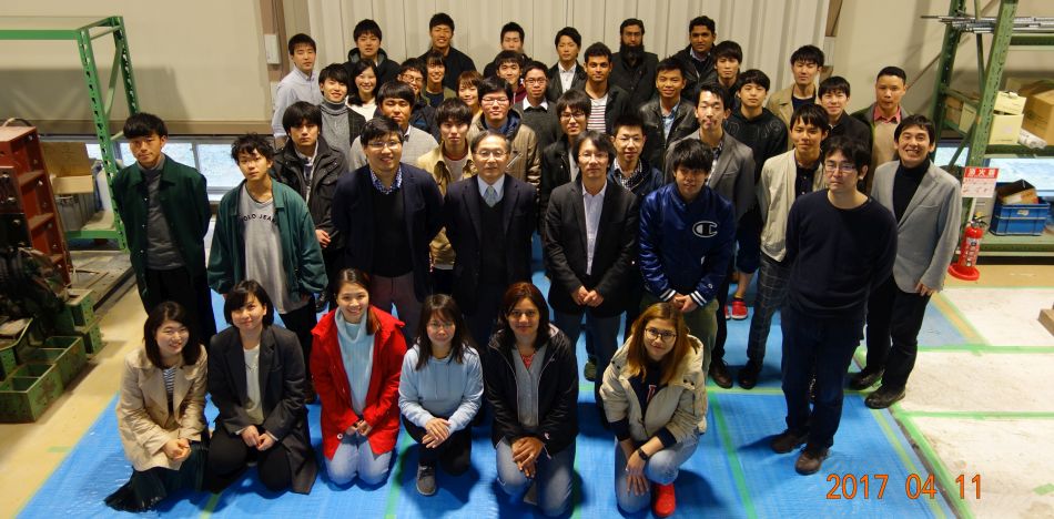 Group photo in 2nd experimental room